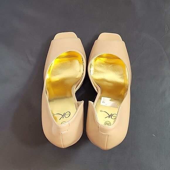 WOMEN"S IT’S OK PEEP TOE D'ORSAY HIGH HEEL STILETTOS PUMP SHOES - Picture 5 of 13